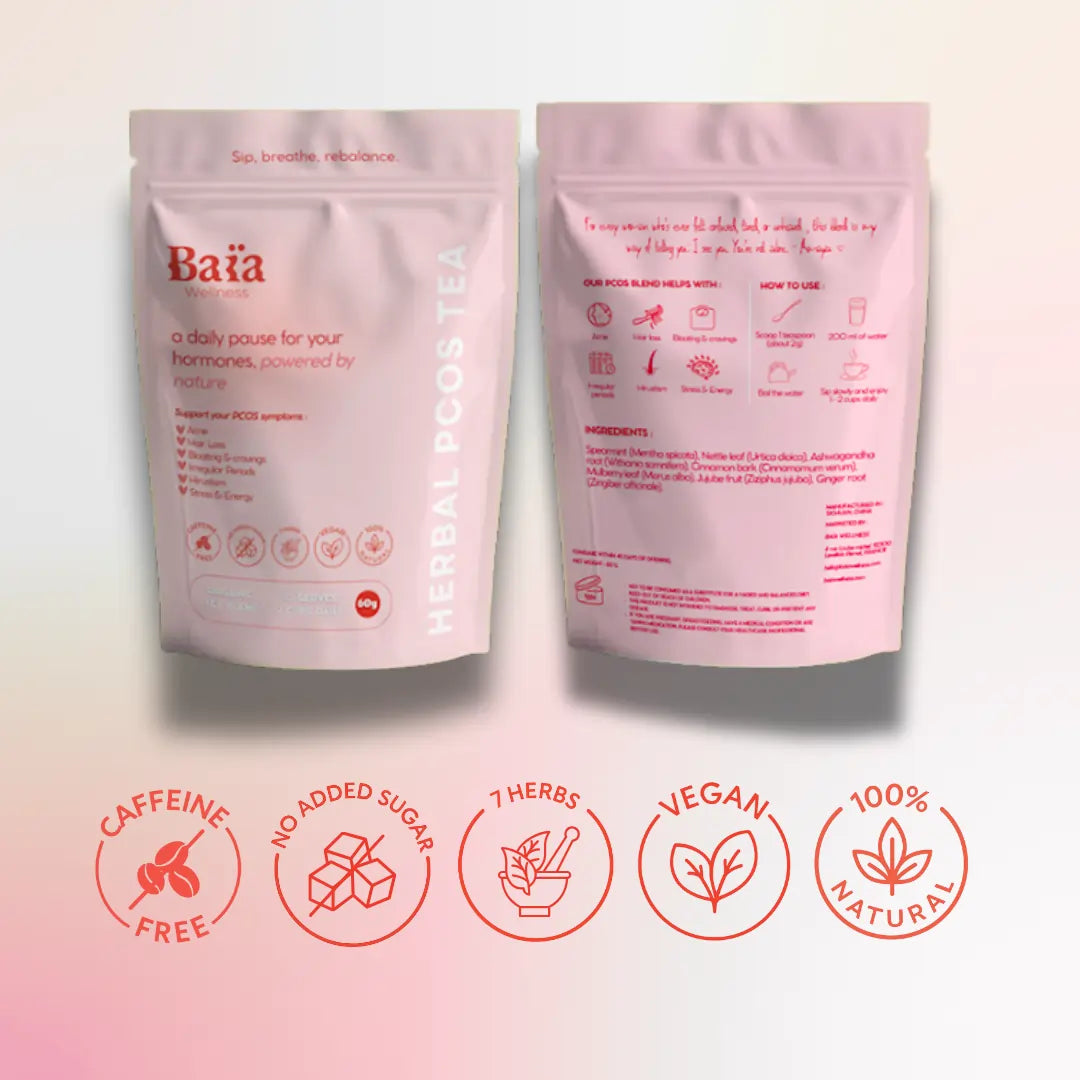 Benefits of Baïa hormone balance tea for PCOS women