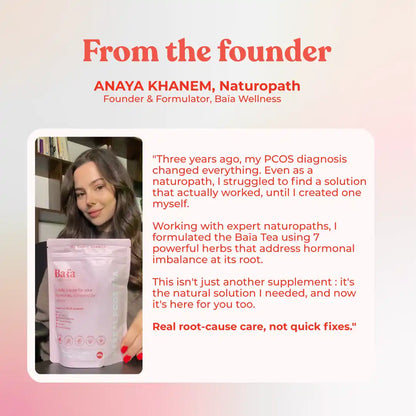 Anaya, founder of Baïa Wellness and naturopath specialized in PCOS treatment